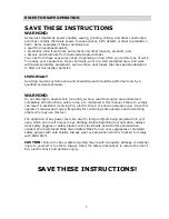 Preview for 4 page of KingCraft MIQ-FE-65 Instruction Manual