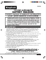 KingCraft VEC072A Owner'S Manual & Warranty Information preview