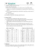 Предварительный просмотр 2 страницы KINGDOM KV-091/I Installation, Operation, &  Maintenance Instruction