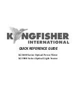 Kingfisher KI 3600 Series Quick Reference Manual preview