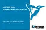 Kingfisher KI 7010B Series Operation & Maintenance Manual preview