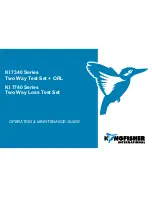 Kingfisher KI 7340 Series Operation & Maintenance Manual preview