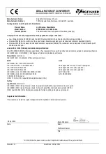 Preview for 2 page of Kingfisher KI 9600 Series Operation & Maintenance Manual