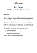 Kingfisher KI6106 Series User Manual preview