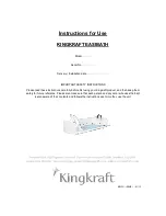 Kingkraft EASIBATH Instructions For Use Manual preview