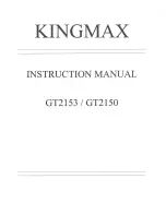 KINGMAX GT2150 Instruction Manual предпросмотр