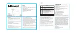 Preview for 1 page of Kingray Billboard BB430 User Manual