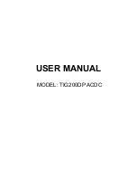 Preview for 1 page of Kingree TIG200DP ACDC User Manual