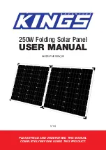 Kings Adventure 250W User Manual preview