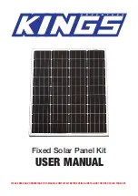 Kings Adventure Fixed Solar Panel Kit User Manual preview