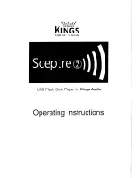 Kings Audio Sceptre 2 Operating Instructions Manual preview