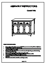 Preview for 1 page of Kings Brand Furniture R1021 Assembly Instructions Manual