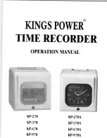 Kings Power KP-270 Operational Manual preview