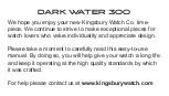 Предварительный просмотр 3 страницы Kingsbury DARK WATER 300 Manual