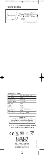 Предварительный просмотр 2 страницы KingShield LEDP6640CW Installation & Operating Instructions