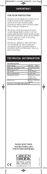 Предварительный просмотр 2 страницы KingShield WNS93WP-C Quick Start Manual