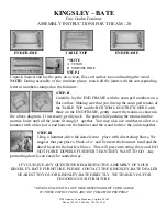 Предварительный просмотр 2 страницы kingsley-bate Amalfi AM20 Assembly Instructions