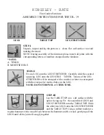 Preview for 2 page of kingsley-bate Essex TR19 Assembly Instructions