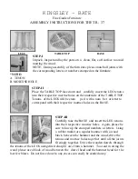 Preview for 2 page of kingsley-bate Essex TR37 Assembly Instructions