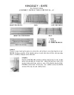 Preview for 2 page of kingsley-bate gl45 Assembly Instruction