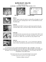 Preview for 2 page of kingsley-bate IB30 Ibiza Club Chair Assembly Instructions