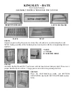 Предварительный просмотр 2 страницы kingsley-bate Nantucket Settee NT55 Assembly Instructions