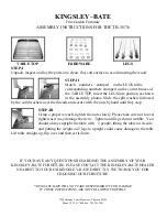 Preview for 2 page of kingsley-bate Tiburon TB38 Assembly Instructions