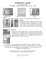 Preview for 2 page of kingsley-bate WS42 Wainscott 42" Square Dining Table Assembly Instructions