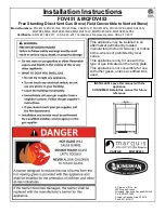 Preview for 1 page of Kingsman Fireplaces FDV451LP Installation Instructions Manual