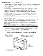 Предварительный просмотр 23 страницы Kingsman Fireplaces Marquis Infinite MQRB4436LP Installation Instructions Manual