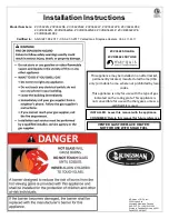 Preview for 1 page of Kingsman Fireplaces ZCV3622LP Installation Instructions Manual