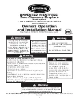 Kingsman IVF36 Operation And Installation Manual preview