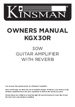 Предварительный просмотр 1 страницы Kingsman KGX30R Owner'S Manual