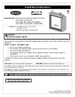 Kingsman MARQUIS BENTLEY ZCV34LP Installation Instructions Manual preview