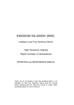 Kingsom KS-200DH Operation And Maintenance Manual preview