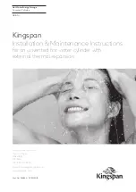 Kingspan Range Tribune HE Series Installation & Maintenance Instructions Manual preview