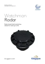 Kingspan Watchman Radar Installation Instructions предпросмотр