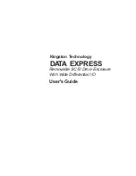 Kingston Technology Data Express DE100i-SWD User Manual предпросмотр