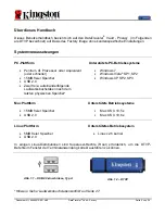 Preview for 62 page of Kingston Technology DataTraveler User Manual