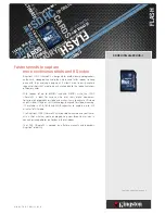 Preview for 1 page of Kingston Technology SDHC UltimateXX UHS-1 Specifications