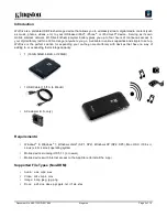 Preview for 4 page of Kingston Technology Wi-Drive 128GB User Manual