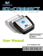 Kingwin Ez-Connect USI-2535U3 User Manual preview