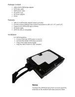 Preview for 2 page of Kingwin USI-2535 User Manual