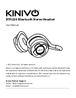 Preview for 1 page of Kinivo BTH220 User Manual