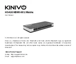 Kinivo HS420 User Manual предпросмотр