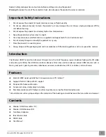 Preview for 3 page of Kinivo WHD110 User Manual