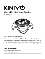 Kinivo ZX120 User Manual preview