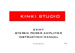 Kinki Studio EX-M7 Instruction Manual preview