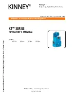 KINNEY KT SERIES Operator'S Manual preview