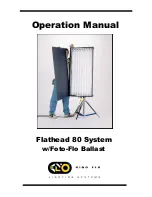 Предварительный просмотр 1 страницы Kino Flo BAL-422-120 Operation Manual